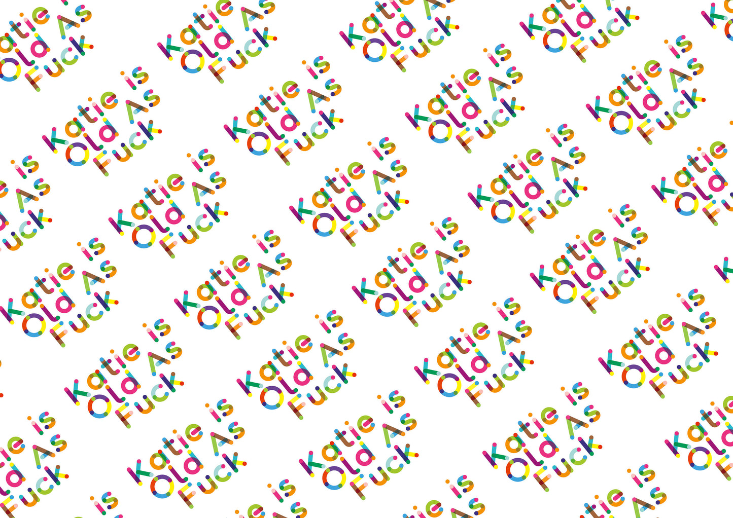 Personalised A3 Birthday Wrapping Paper, Birthday Paper, Profanity Paper, Custom Gift Wrap, Customised Swearing Wrapping Paper, 18+, Adult.