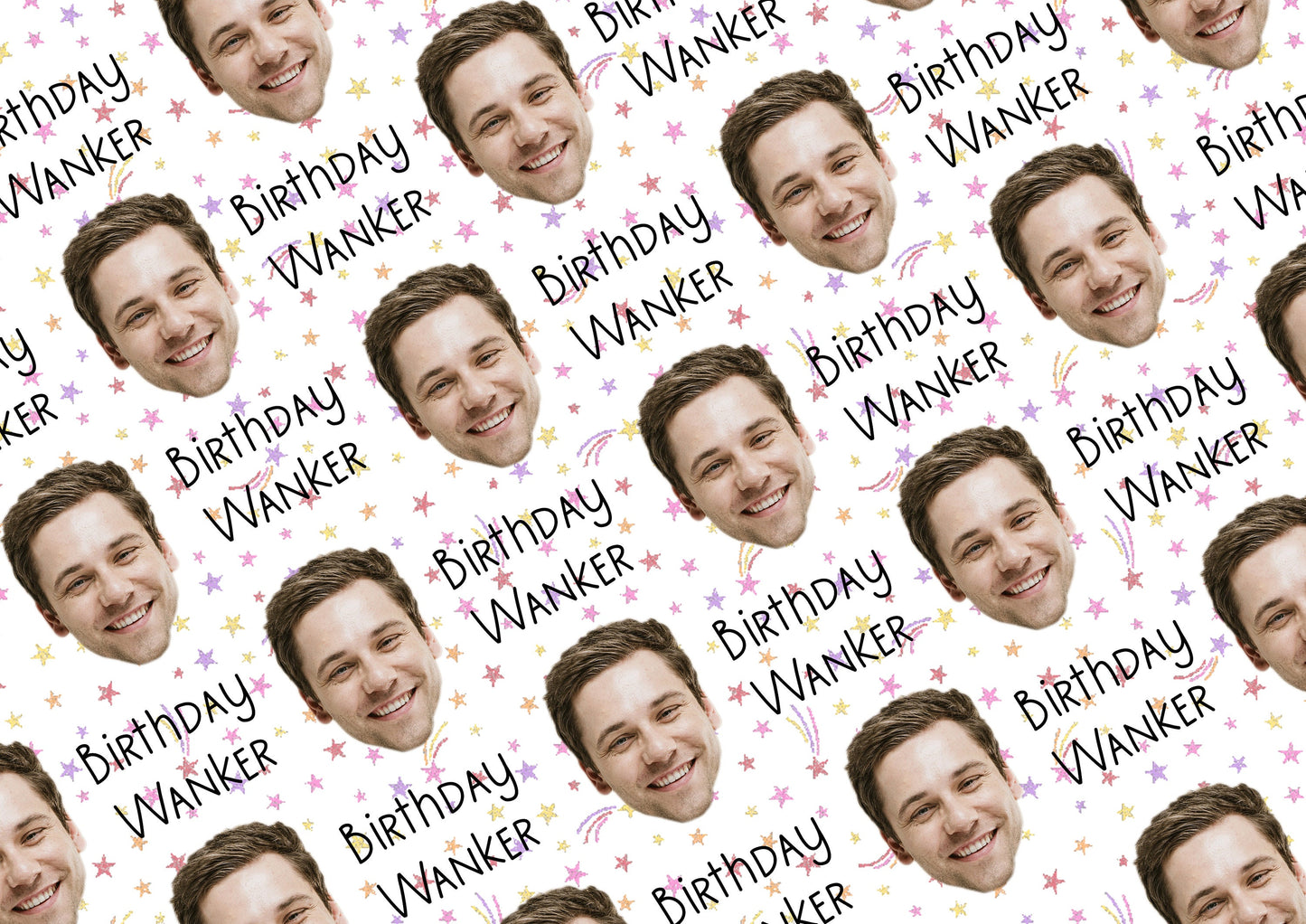 Personalised A3 Birthday Wrapping Paper, Birthday Cunt, Profanity Paper, Custom Gift Wrap, Customised Swearing Wrapping Paper.