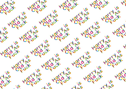 Personalised A3 Birthday Wrapping Paper, Birthday Paper, Profanity Paper, Custom Gift Wrap, Customised Swearing Wrapping Paper, 18+, Adult.