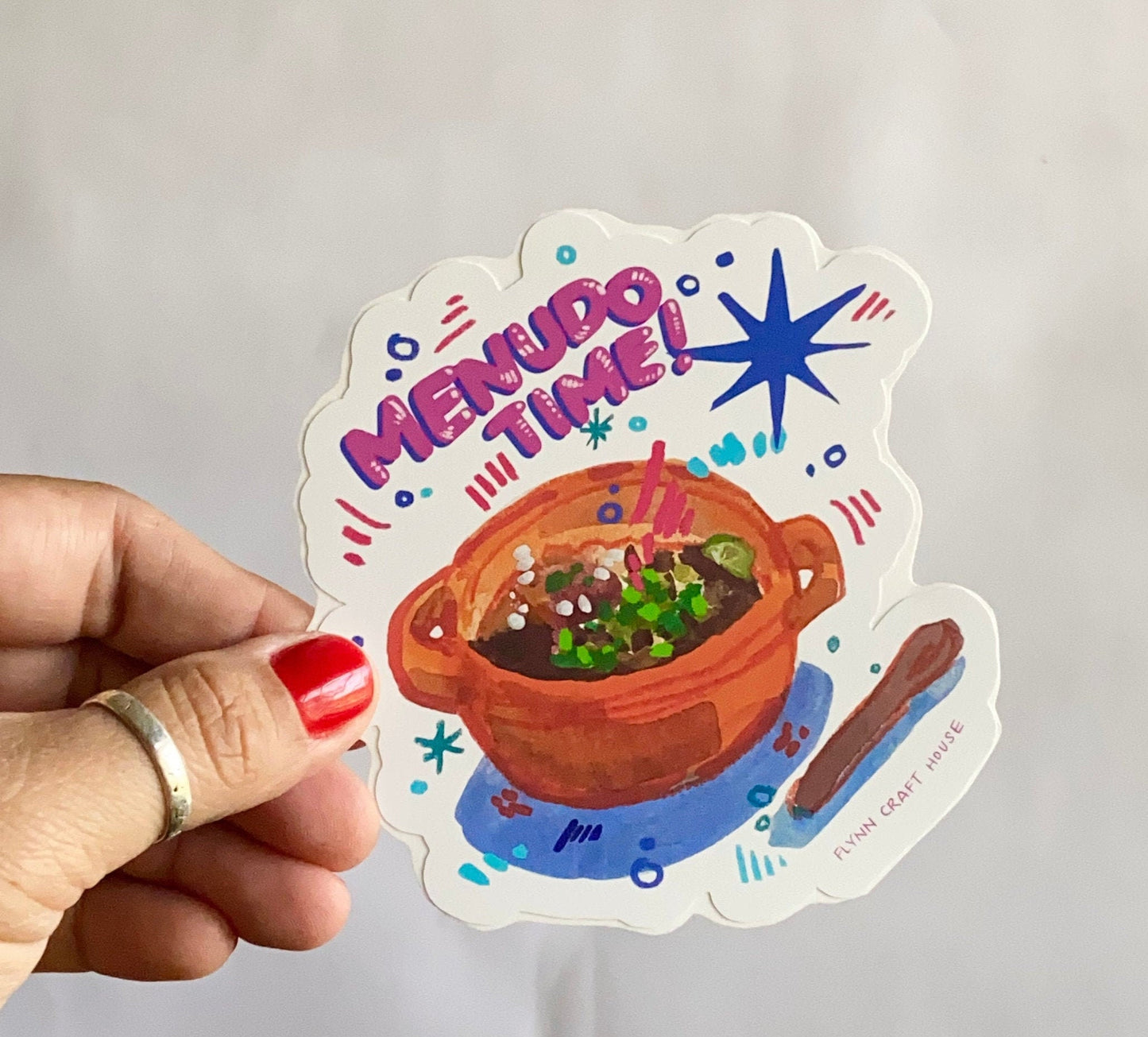 Menudo Time | 4" Vinyl Sticker Decal | Waterproof  Weatherproof | Mexican Menudo Latino Latinx