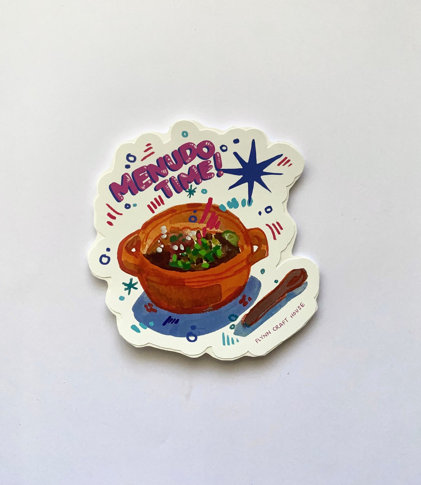 Menudo Time | 4" Vinyl Sticker Decal | Waterproof  Weatherproof | Mexican Menudo Latino Latinx