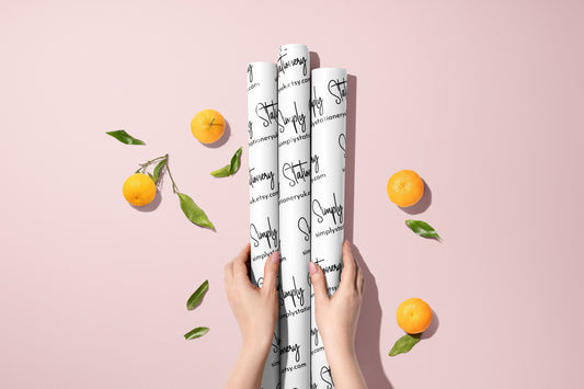 Personalised Wrapping Paper, Custom Gift Wrap, Customised Vellum Paper, Your Logo, Small Business, Packing Paper, Christmas Birthday Wedding