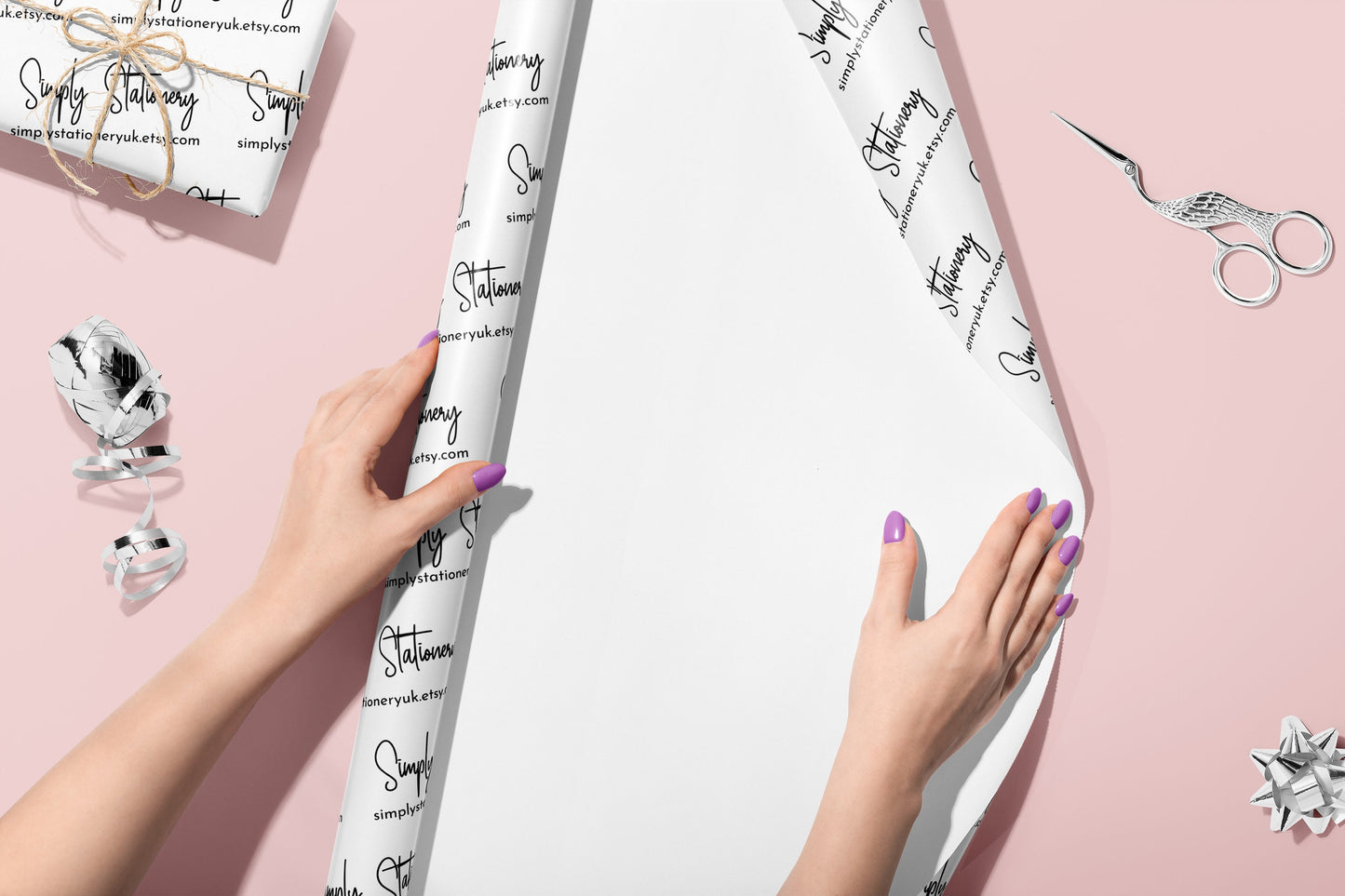 Personalised Wrapping Paper, Custom Gift Wrap, Customised Vellum Paper, Your Logo, Small Business, Packing Paper, Christmas Birthday Wedding