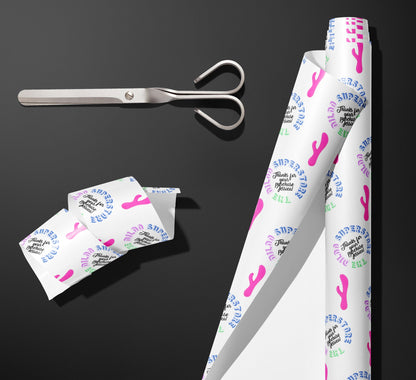 Personalised Wrapping Paper, Custom Gift Wrap, Customised, Birthday Party, Adult, Hen Party, Christmas, Gift, Wedding, Dildo, Funny