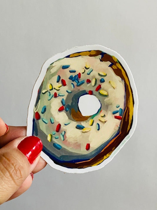 Donut | 3" Sticker Decal | Waterproof  Weatherproof | Pan Dulce Latinx Food