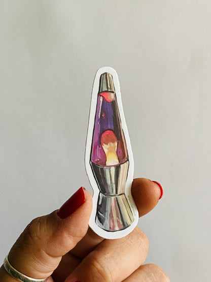 Lava Lamp | 3" Sticker Decal | Waterproof  Weatherproof | Retro 70s Lavalamp