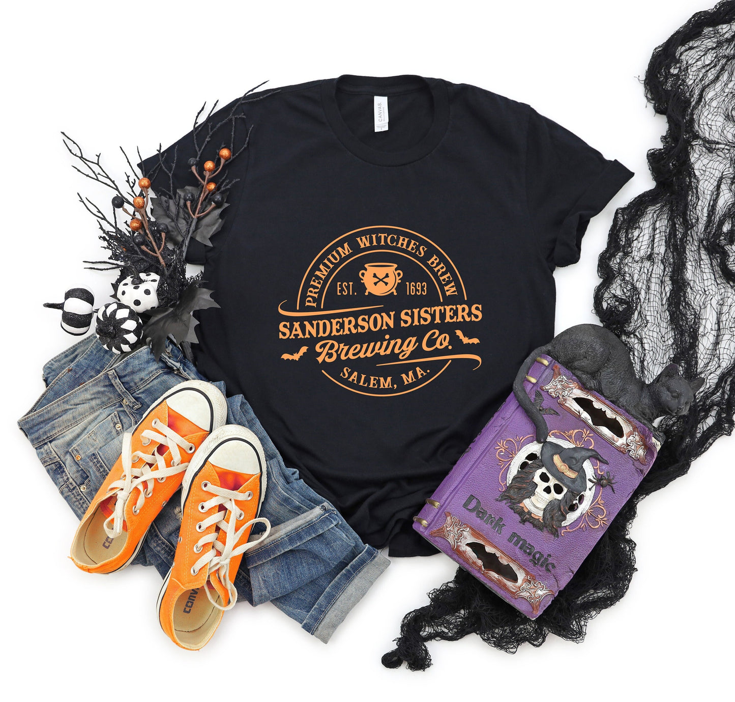 Hocus Pocus Shirt,Sanderson Sisters Witches Brewing Co Shirt, Halloween Party Shirt, Holiday Gift, Womens Halloween Shirt,Halloween Party