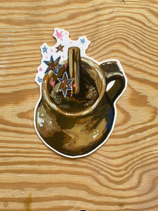 Cafe de Olla  | 5" Huge Vinyl Sticker Decal | Waterproof  Weatherproof | Mexican Coffee Chocolate