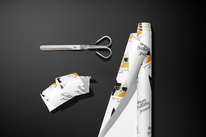 Personalised Gift Wrap, Wrapping Paper, Cats, Kittens, You Name, Customised, Birthday, Congratulations, Wedding, Party, Paper, Your Age