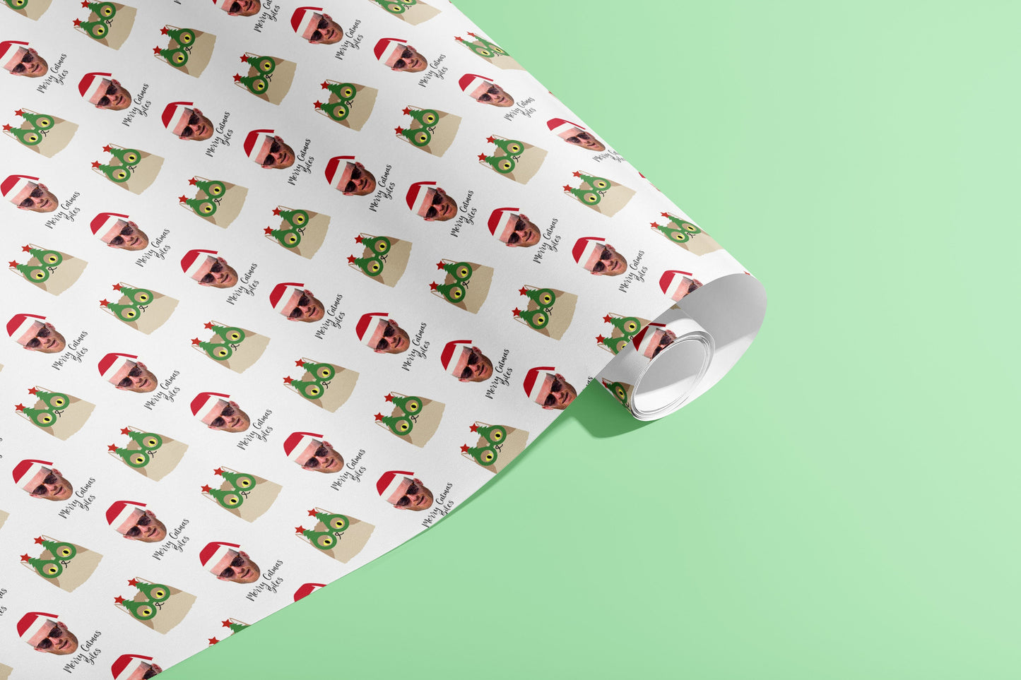 Personalised Christmas Gift Wrap, Wrapping Paper, Cats, Kittens, You Name, Customised, Your Picture, Wedding, Party, Paper, Birthday