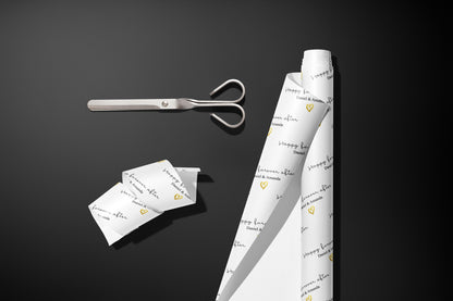 Personalised, Forever after, Surname, Wrapping Paper, Gift Wrap, Customised, Wedding, Party, Engagement, Couples, Newly Weds, Anniversary