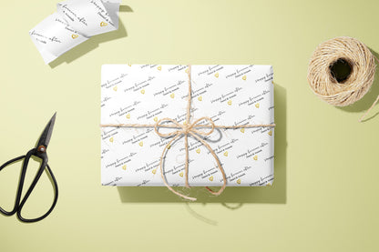 Personalised, Forever after, Surname, Wrapping Paper, Gift Wrap, Customised, Wedding, Party, Engagement, Couples, Newly Weds, Anniversary