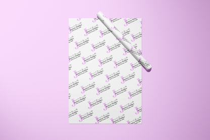 Personalised Newborn Wrapping Paper, Gift Wrap, Customised, New Born, New Baby, Baby Shower, Celebration, Girl, Pink, New Parents, Paper