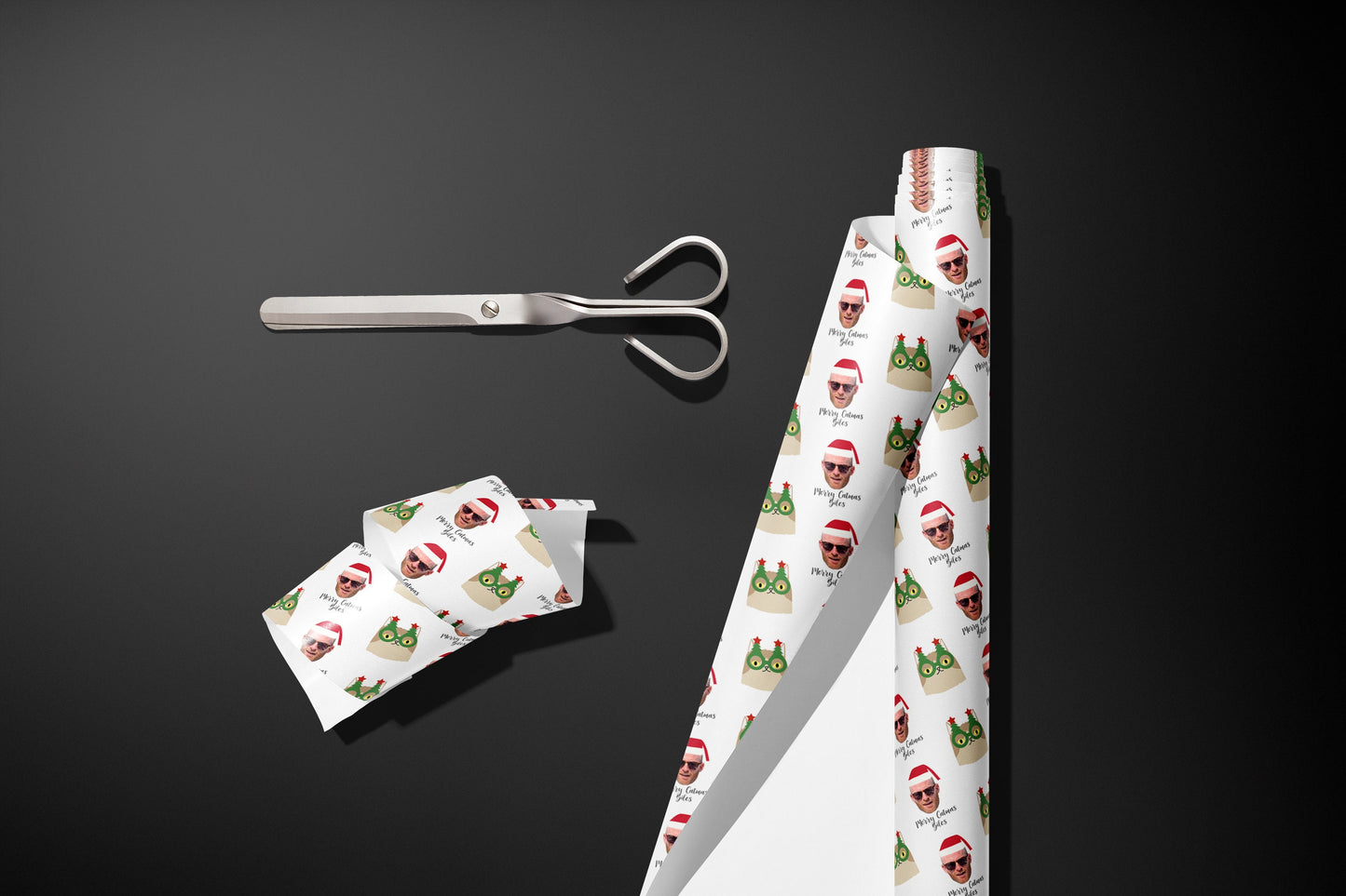 Personalised Christmas Gift Wrap, Wrapping Paper, Cats, Kittens, You Name, Customised, Your Picture, Wedding, Party, Paper, Birthday