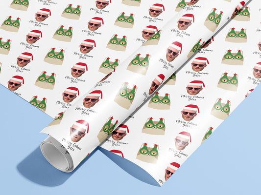 Personalised Christmas Gift Wrap, Wrapping Paper, Cats, Kittens, You Name, Customised, Your Picture, Wedding, Party, Paper, Birthday