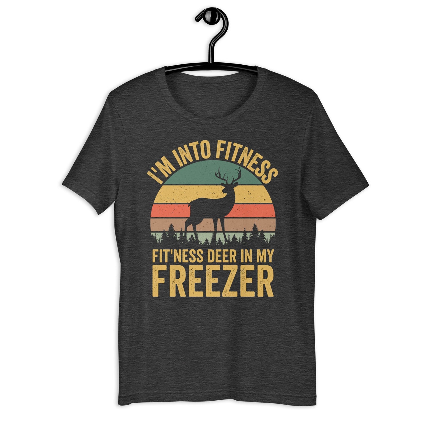 Im into fitness deer in my freezer shirt, deer hunting shirt, hunting shirt for men, buck hunting shirt, gift for hunting husband