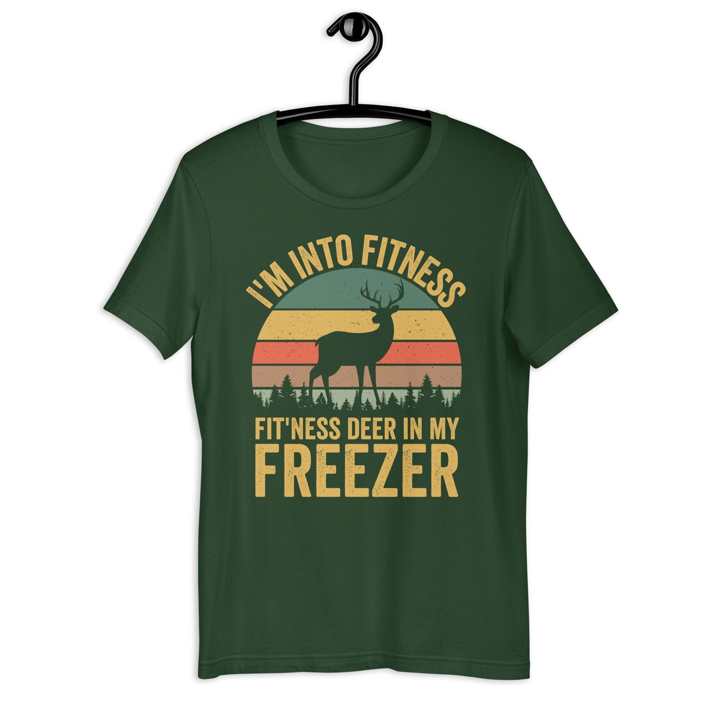Im into fitness deer in my freezer shirt, deer hunting shirt, hunting shirt for men, buck hunting shirt, gift for hunting husband