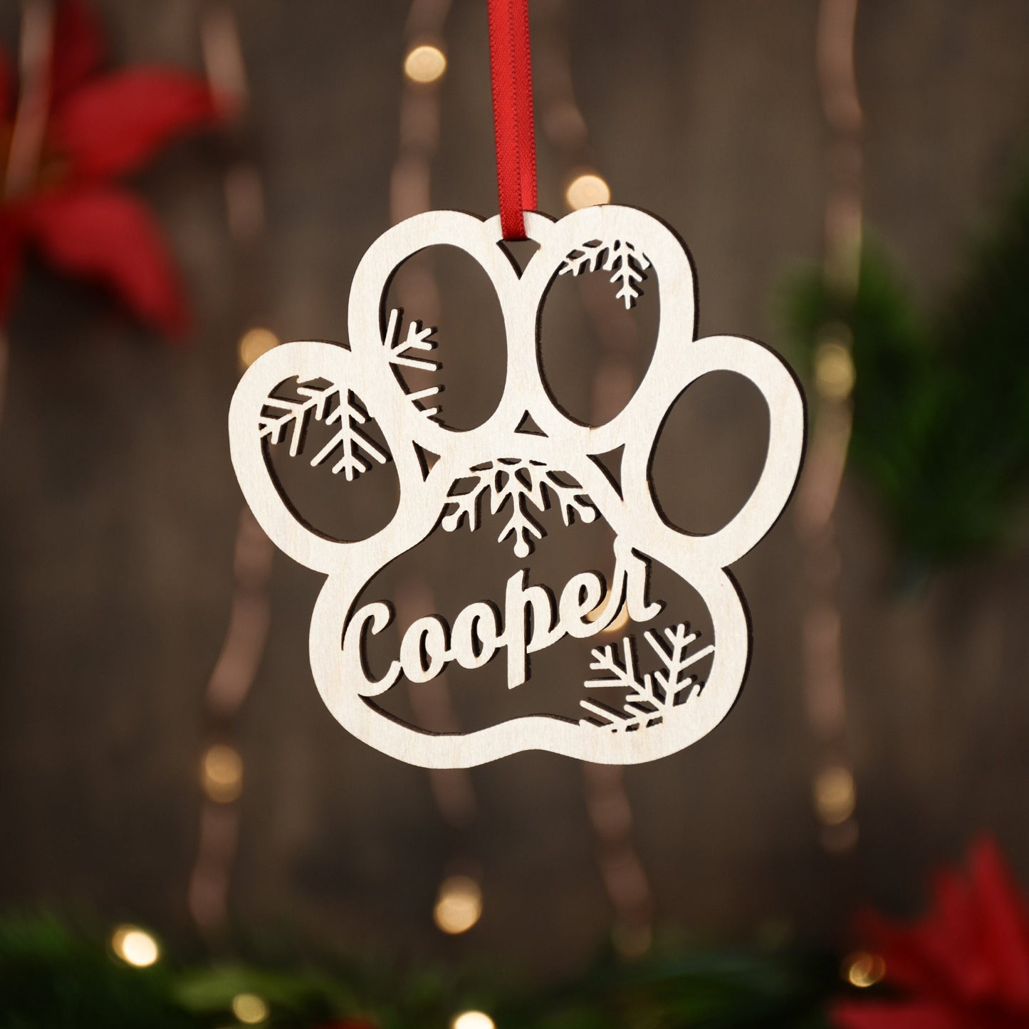 Pet Paw Ornament | Custom Dog Bone Christmas Ornament | Cat 2025 Ornament | Gift for Pet Lover