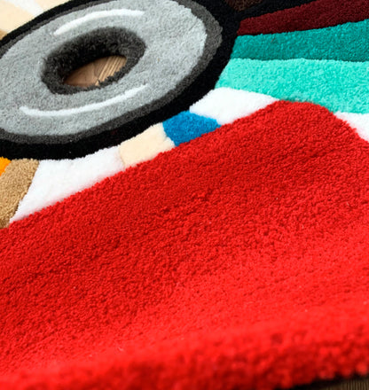 CD RUG/Custom rugs/Tufting rug/bedroom rug/aesthetic rug/handmade rug/album rug/logo rug/character rug/hypebeast rug/cool rugs/rap rug
