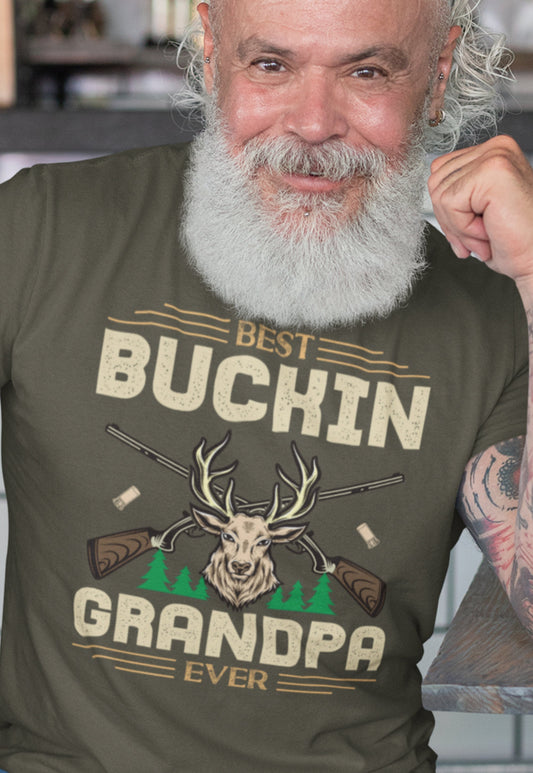Best Buckin Granpda Ever Shirt, grandpa hunting shirt, grandpa hunter, gift for grandpa hunting, hunting lover gift