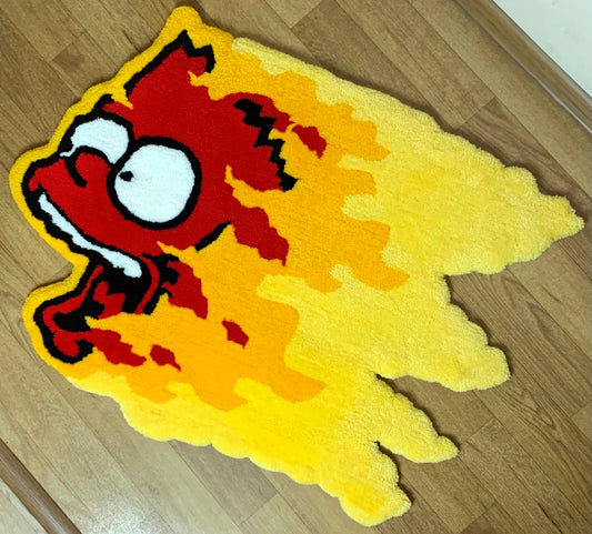 handmade Bart simpson tufted Rug