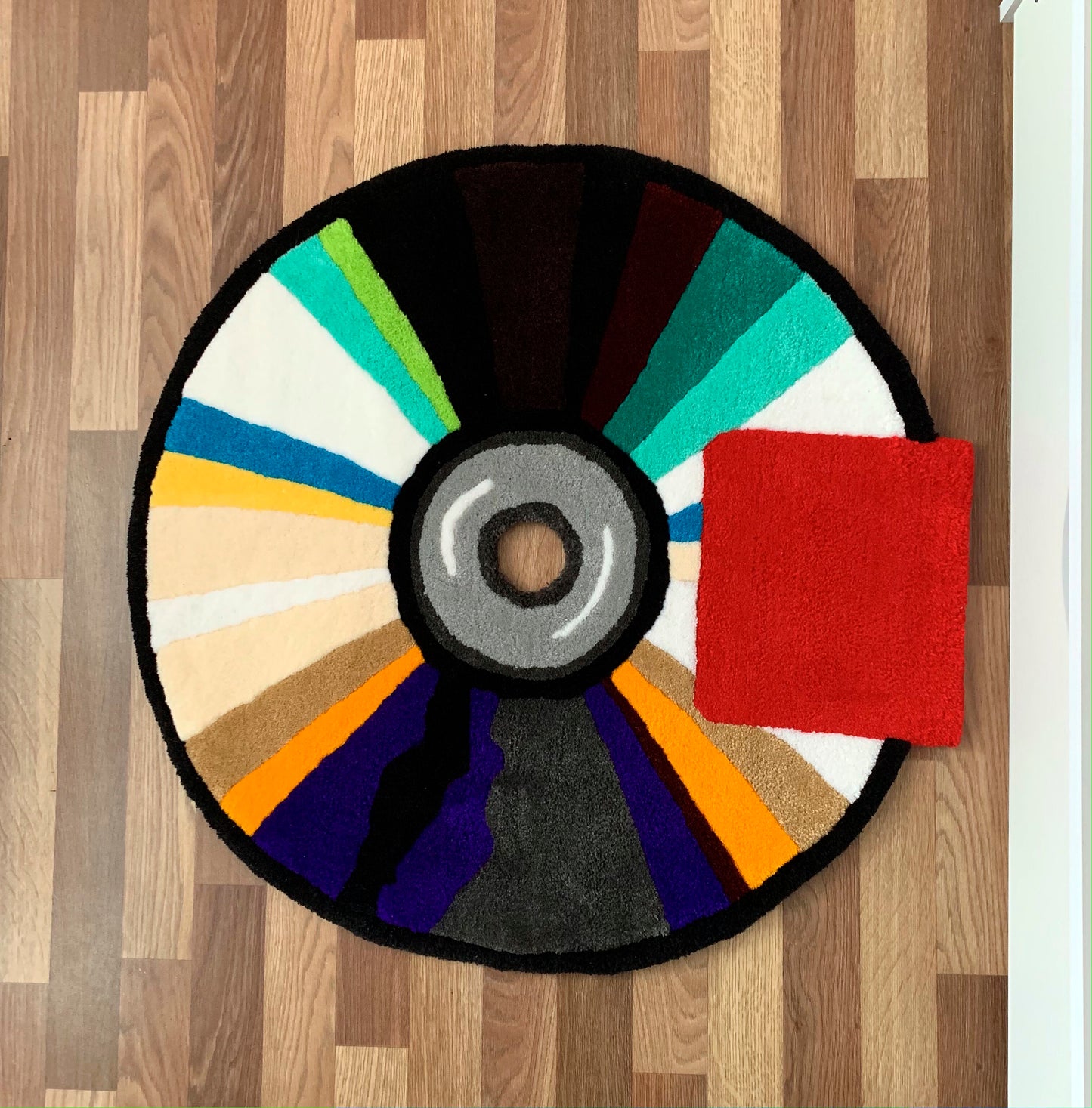 CD RUG/Custom rugs/Tufting rug/bedroom rug/aesthetic rug/handmade rug/album rug/logo rug/character rug/hypebeast rug/cool rugs/rap rug