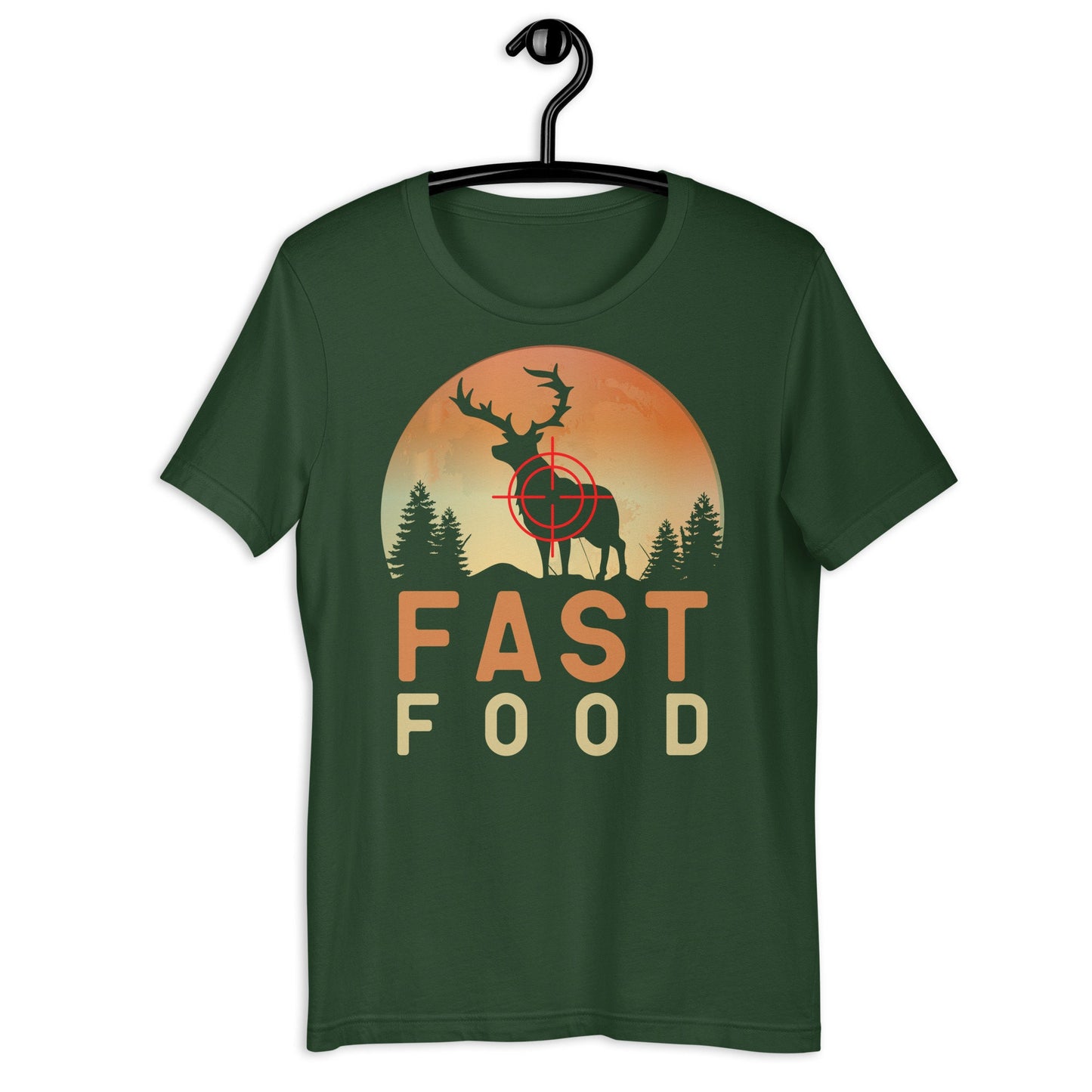 Hunting shirt, fast food deer shirt, deer hunting shirt, hunting gifts for men, gift for hunter, buck hunter shirt