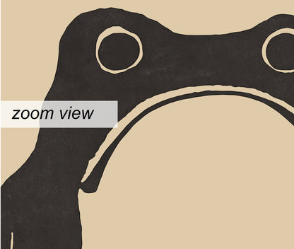 Matsumoto Hoji Frog Print,Matsumoto Hoji Frog Poster, Japanese Frog Print, Japanese VIntage Wall Art, Japanese woodblock print