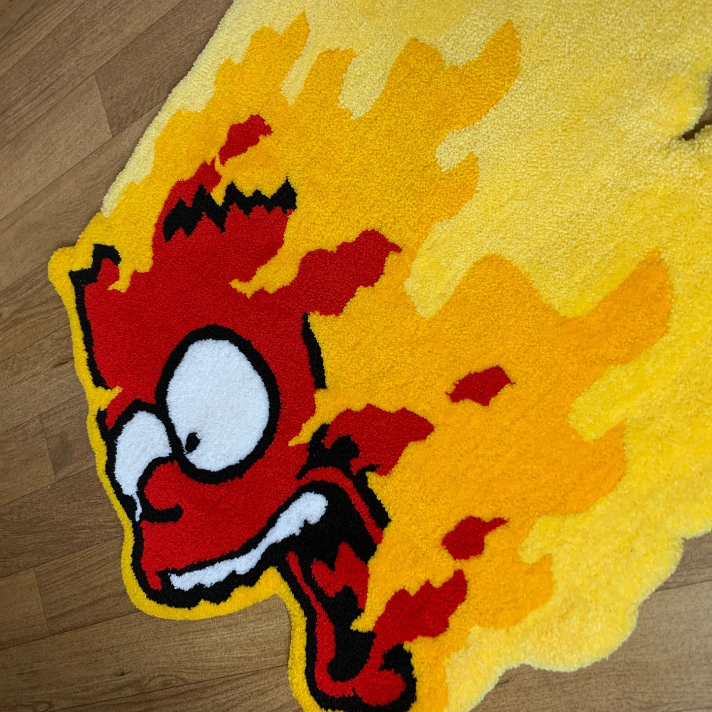 handmade Bart simpson tufted Rug