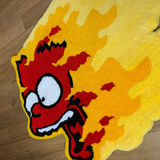 handmade Bart simpson tufted Rug