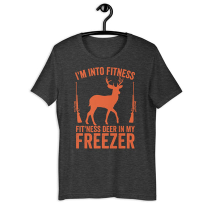 hunting shirt for men, Im into fitness fitness deer in my freezer Shirt, deer hunting gifts, buck hunter shirt, funny hunter shirt