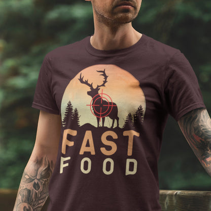 Hunting shirt, fast food deer shirt, deer hunting shirt, hunting gifts for men, gift for hunter, buck hunter shirt