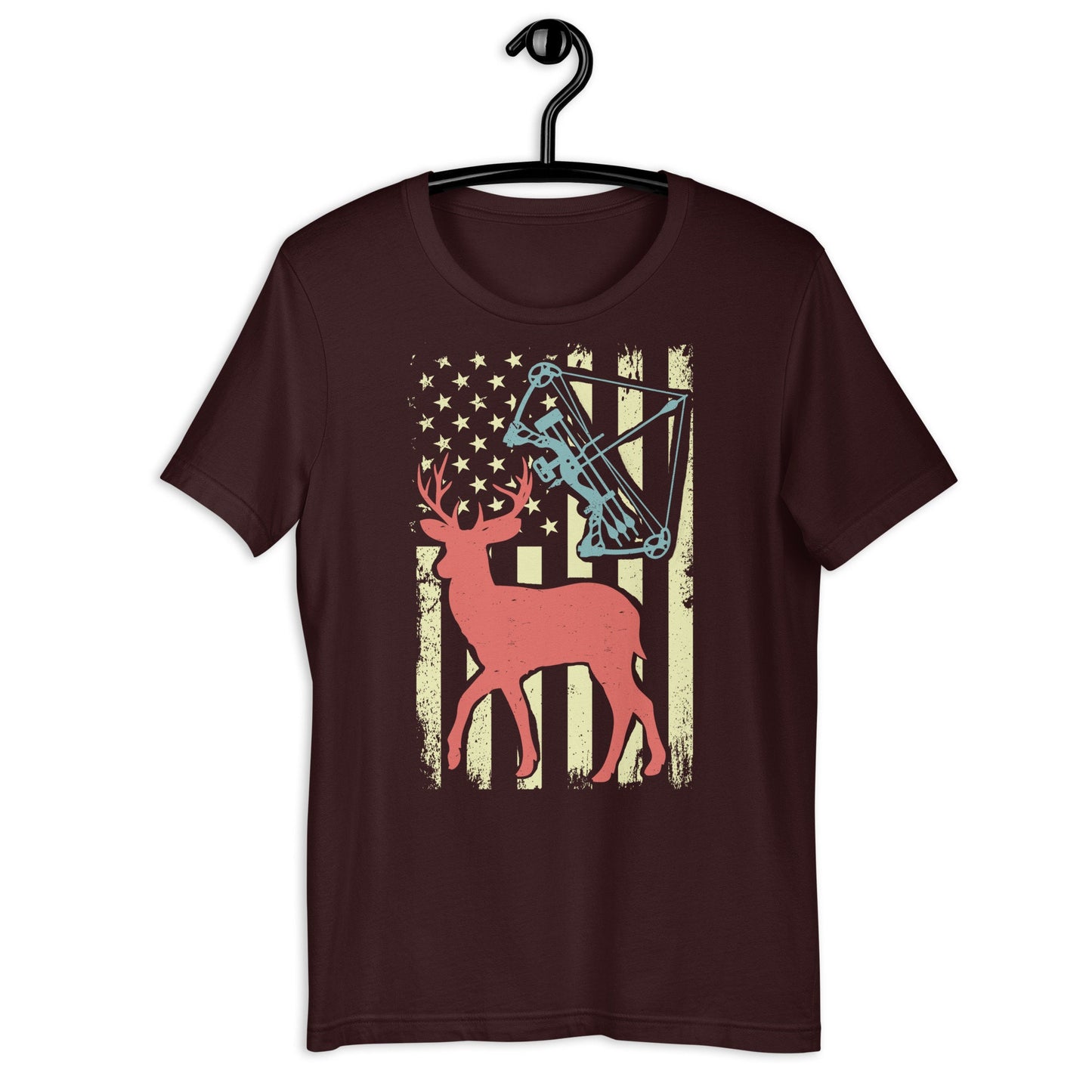 Hunting shirt, Bow hunting American flag shirt, Deer hunting shirt, gift for bow hunter, deer hunting gifts, bow hunter shirt, bow hunter