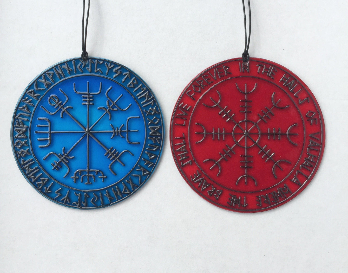 Vegvisir Viking Compass Runes Shield Gifts Wall art decor Suncatcher for window