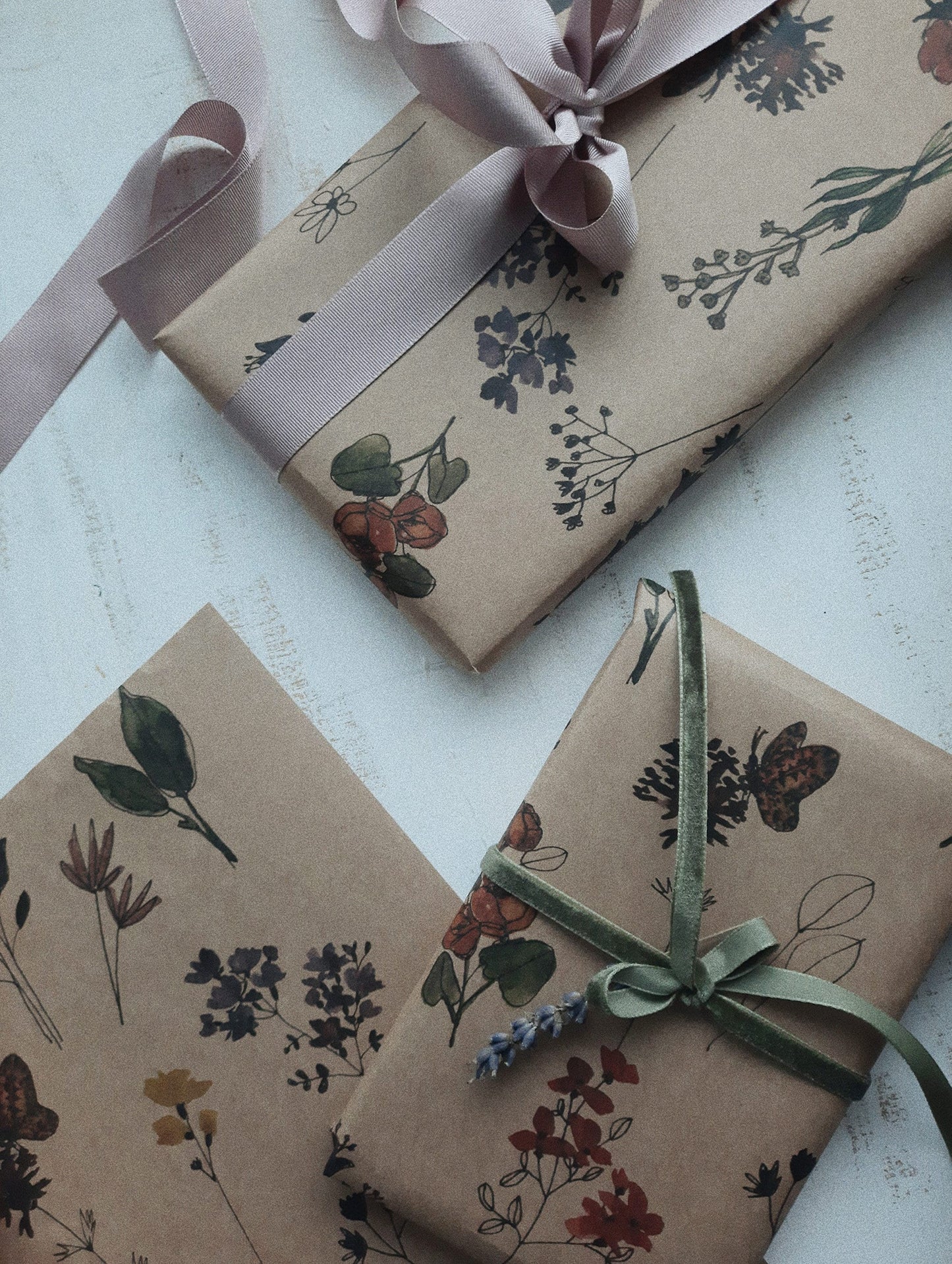Wild flowers Wrapping paper, Gift Wrap, Wrapping, Flowers Gift Warp, Wrapping paper, gift paper, floral wrapping paper, recycled wrappaper