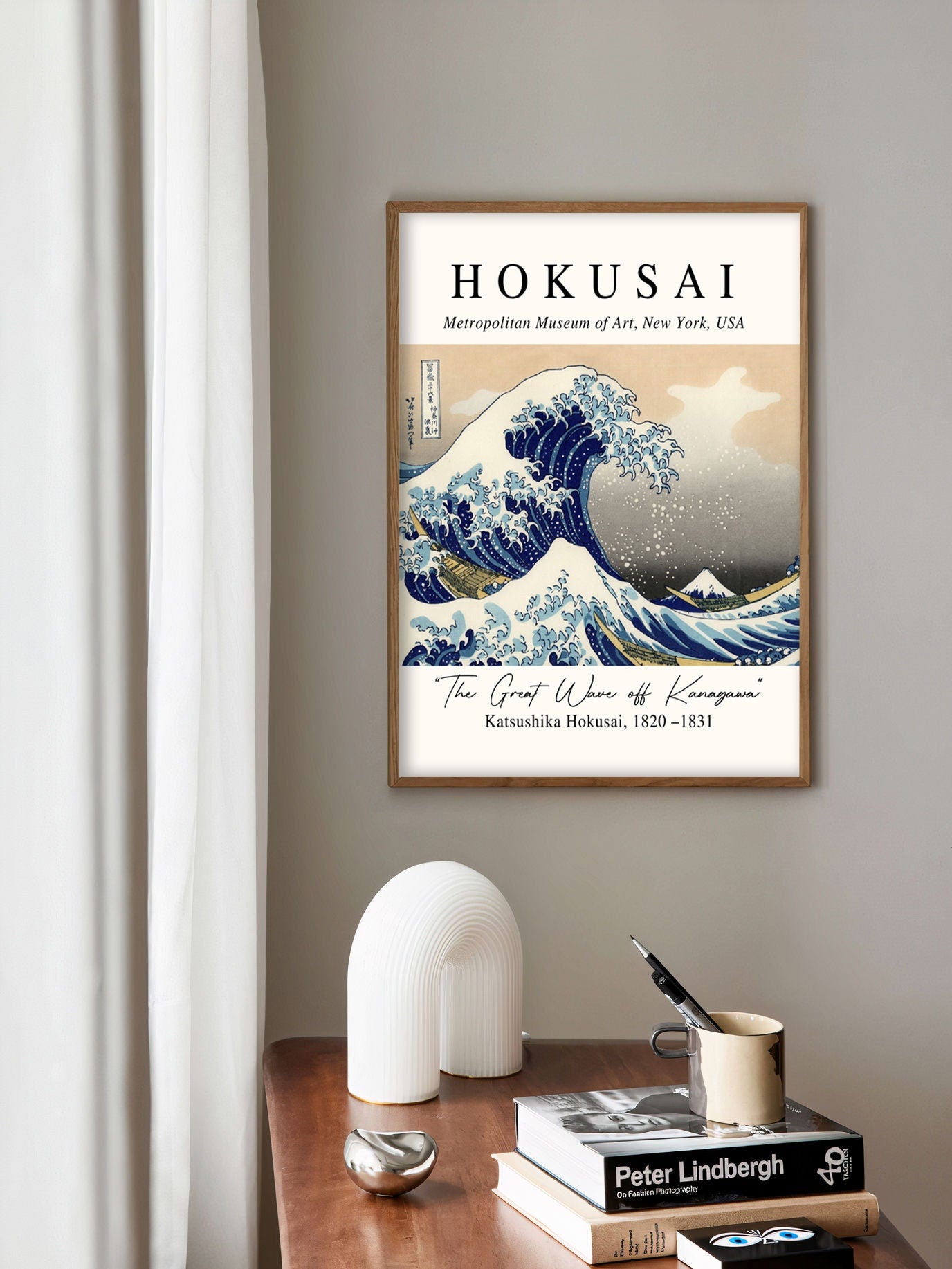 Katsushika Hokusai Poster, The Great Wave Poster,  Japanese Art,  Vintage Poster, Katsushika Hokusai print