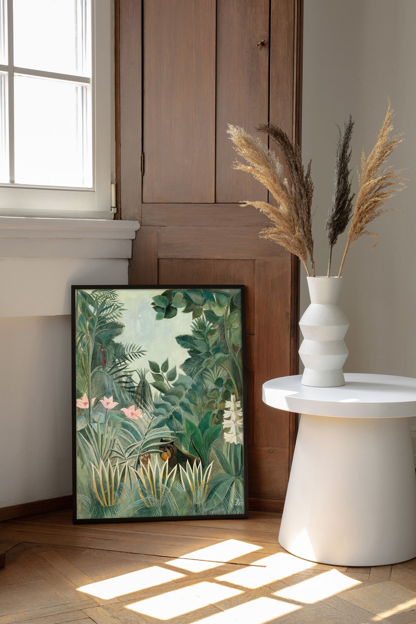 Henri Rousseau The Equatorial Jungle 1909 Print, Jungle tropical poster, Tropical wall art, Tropical exhibition poster