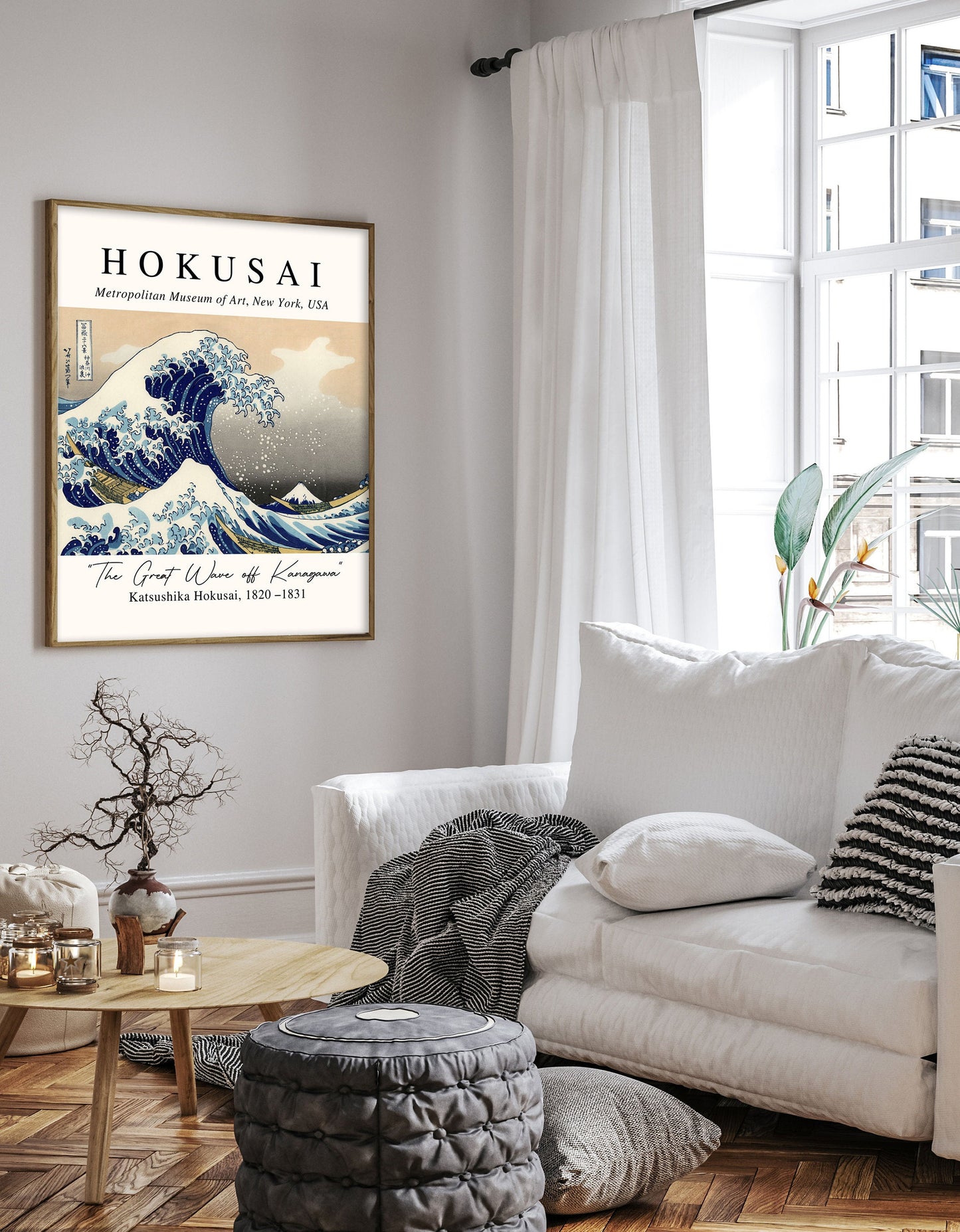 Katsushika Hokusai Poster, The Great Wave Poster,  Japanese Art,  Vintage Poster, Katsushika Hokusai print