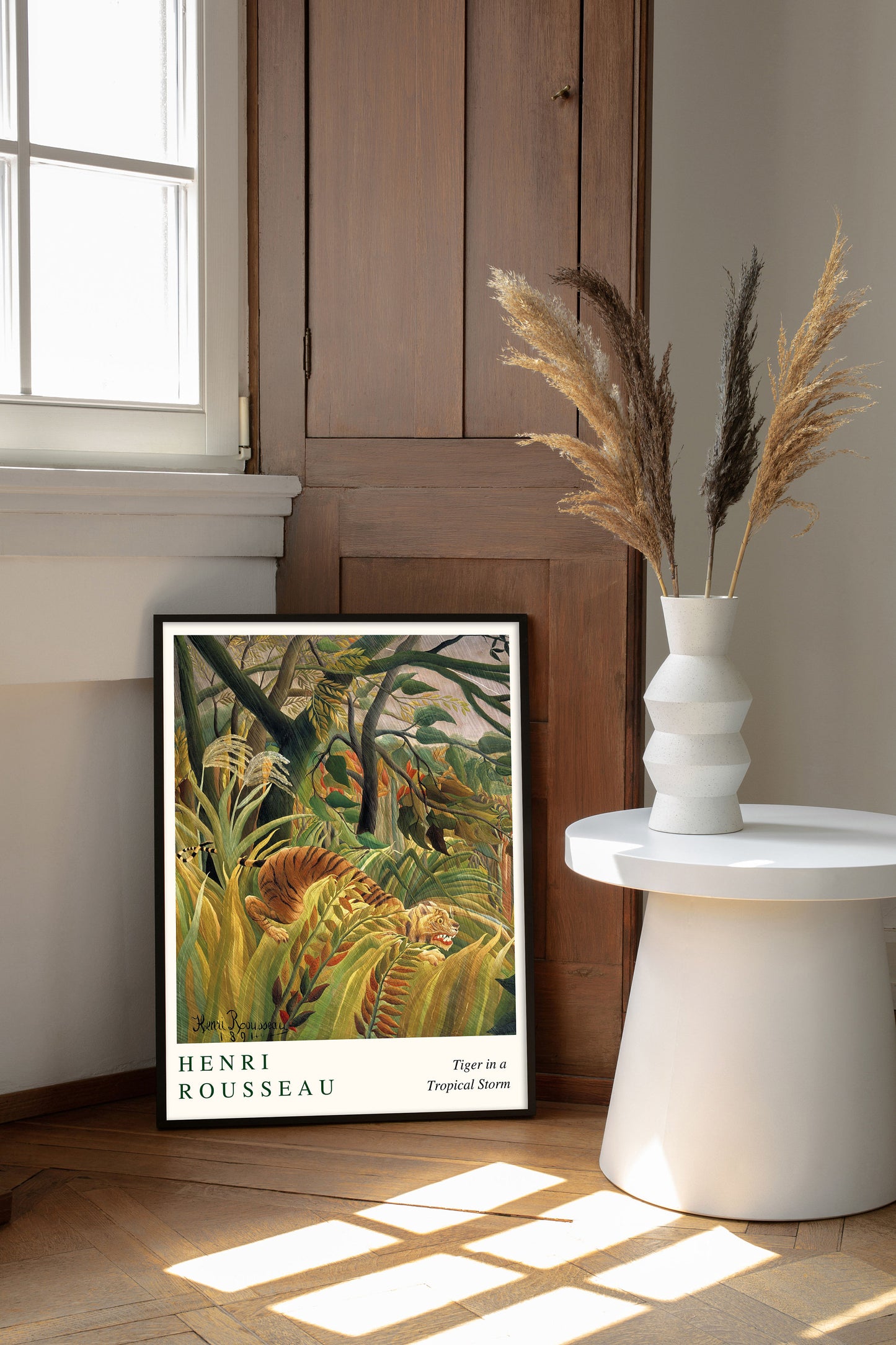 Henri Rousseau Tiger in a Tropical Storm, Henri Rousseau print, Henri Rousseau poster, Tropical wall art, Tropical exhibition