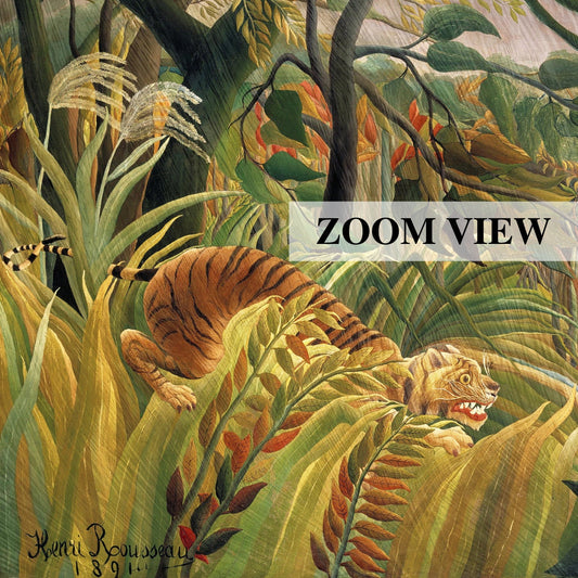 Henri Rousseau Tiger in a Tropical Storm, Henri Rousseau print, Henri Rousseau poster, Tropical wall art, Tropical exhibition