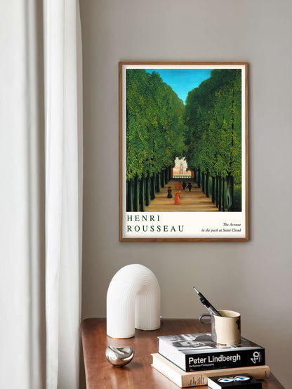 Henri Rousseau The Avenue in the park, Henri Rousseau print, Henri Rousseau poster, Tropical wall art, Tropical exhibition poster