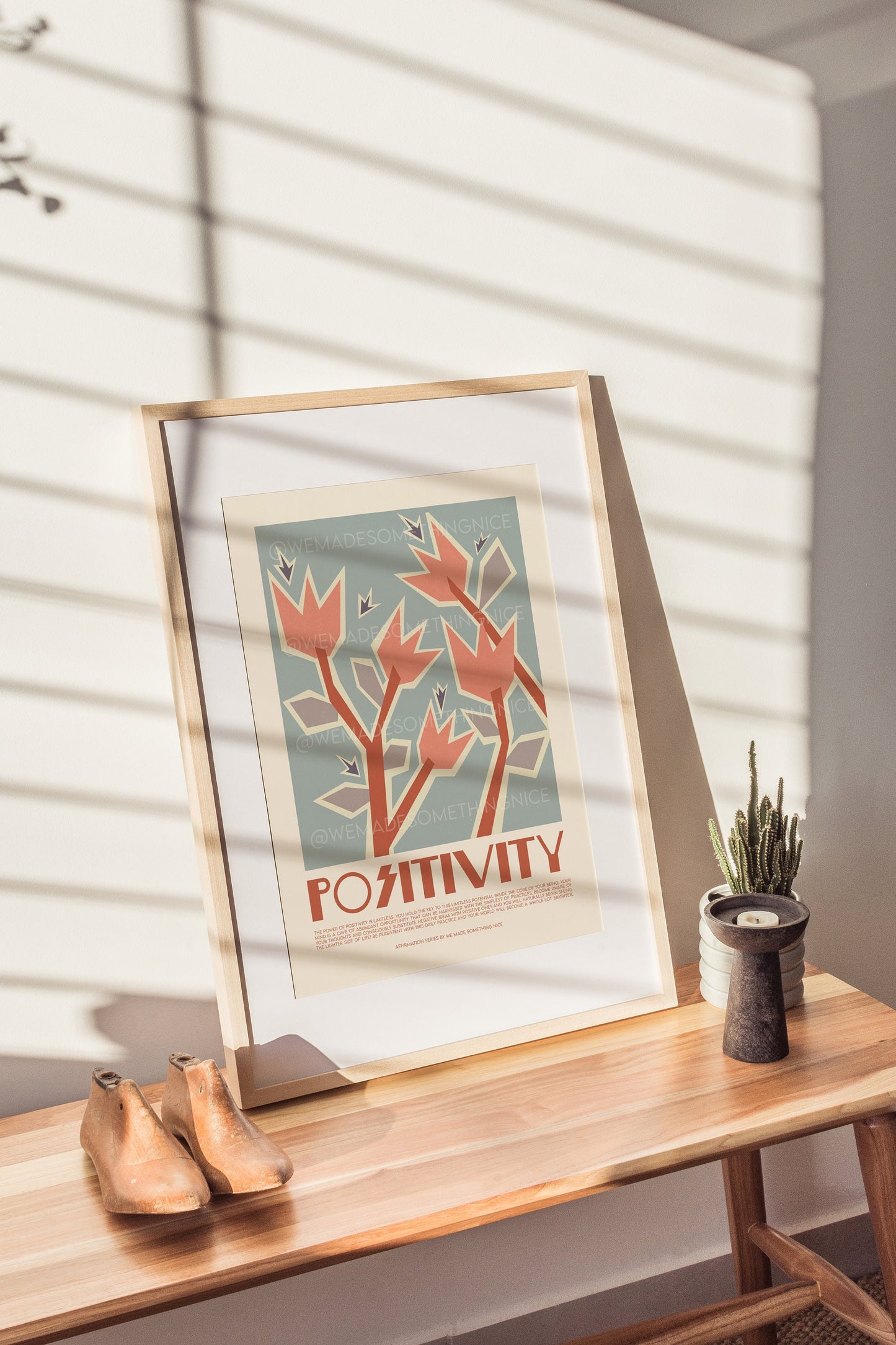 Positivity Affirmation Print, Positive Wall Art, Boho Art, Yoga Art, Meditation Print, Mindfulness cards, Positive Wall Art, Self Love Print