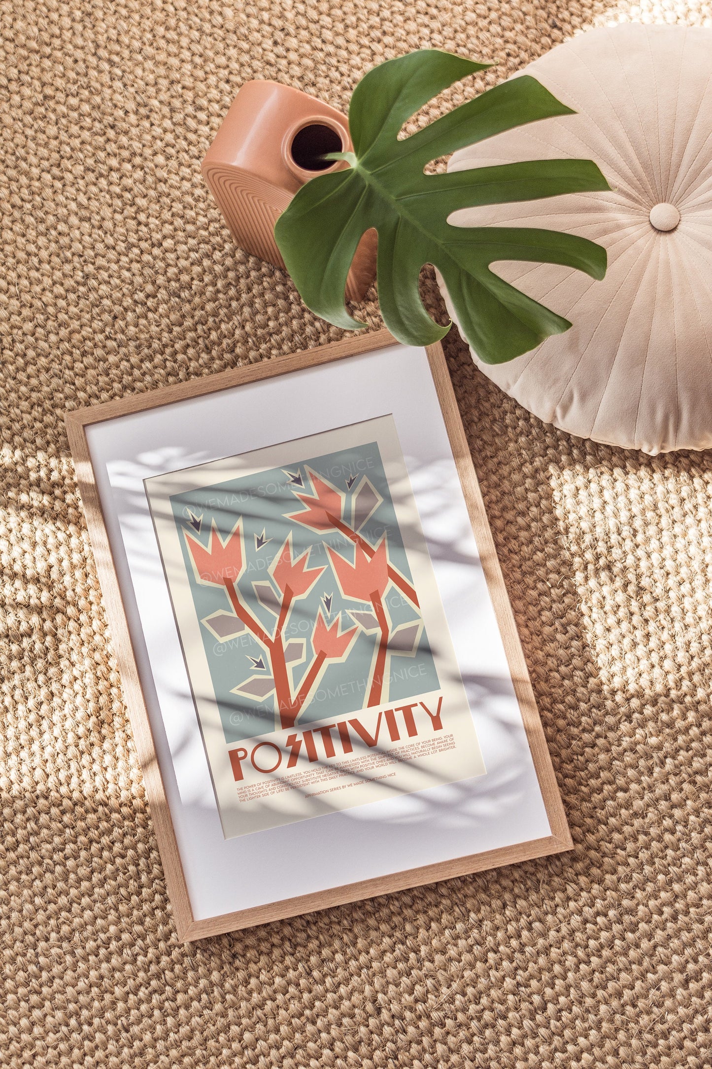 Positivity Affirmation Print, Positive Wall Art, Boho Art, Yoga Art, Meditation Print, Mindfulness cards, Positive Wall Art, Self Love Print