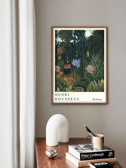 Henri Rousseau The Dream Poster, Henri Rousseau print, Henri Rousseau poster, Tropical wall art, Tropical exhibition poster