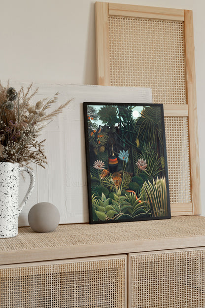 Henri Rousseau The Dream Poster, Henri Rousseau print, Henri Rousseau poster, Tropical wall art, Tropical exhibition poster