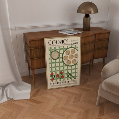 Cookies Poster, Kitchen Art, Kitchen Poster, Kitchen Print, Food Print, Modern Kitchen Decor, Retro Poster, Pop Art, Exhibition Poster