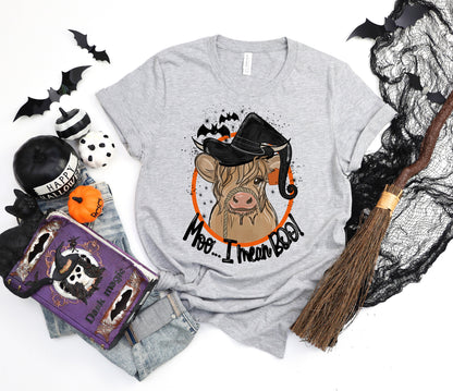 Moo I Mean Boo Shirt, Funny Cow Shirt, Funny Halloween Gifts, Halloween Shirt, Boo Shirt, Funny Ghost Halloween Shirt, Cow Halloween Shirt