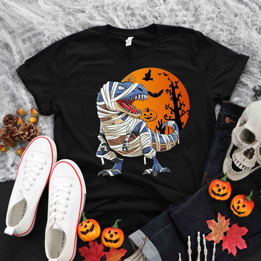 Halloween shirts, for Boys Kids Dinosaur Skeleton T rex Scary T-Shirt, Spooky Saurus Rex Shirt, Cute Halloween shirt, Dinosaur Halloween tee
