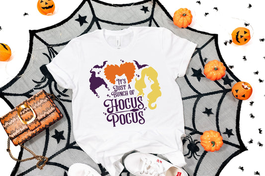It's Just a Bunch of Hocus Pocus Shirt, Hocus Pocus Shirt, Halloween Shirt, Hocus Pocus Shirt, Basic Witch Shirt, Happy Halloween Shirt