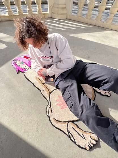 Anime rug tufted custom